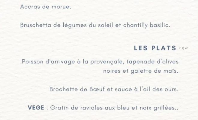 La Carte du Midi à L'inspiration , Grenoble, L’Inspiration